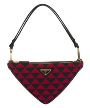 Prada Symbole Leather And Fabric Mini Bag 1BC176