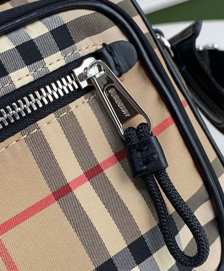Burberry Vintage Check and Leather Crossbody Bag Apricot - Image 2