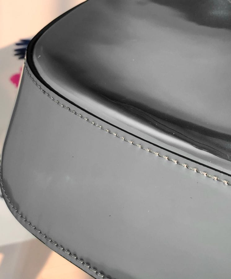 Prada Cleo Brushed Leather Shoulder Bag 1BC499 Silver - Image 5