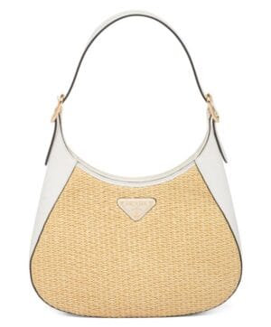 Prada Fabric And Leather Shoulder Bag 1BC179