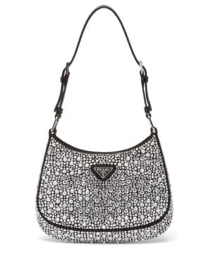 Prada Cleo Satin Bag With Appliques 1BC169