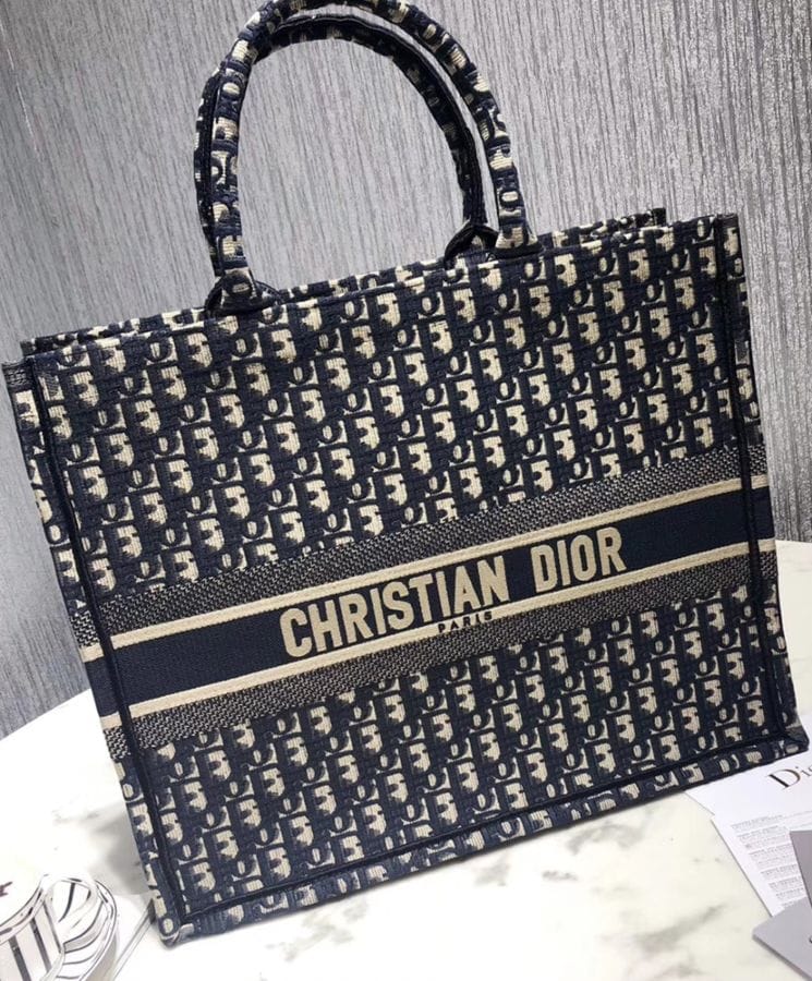 Dior Book Tote bag M1286 Dark Blue - Image 8