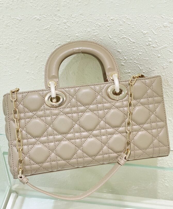 Dior Lady D-Joy Bag Apricot - Image 2