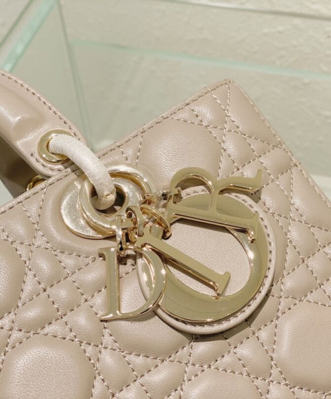 Dior Lady D-Joy Bag Apricot - Image 9