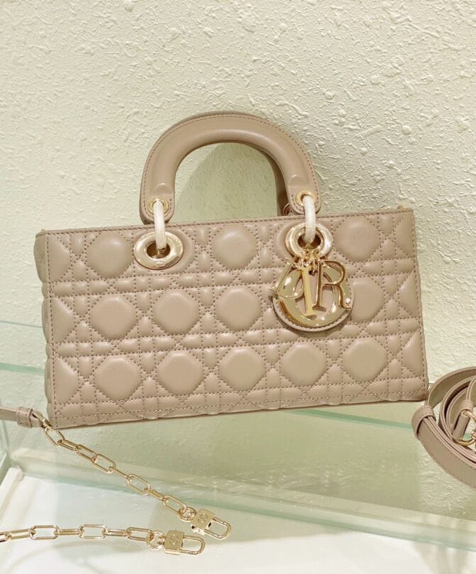 Dior Lady D-Joy Bag Apricot - Image 6