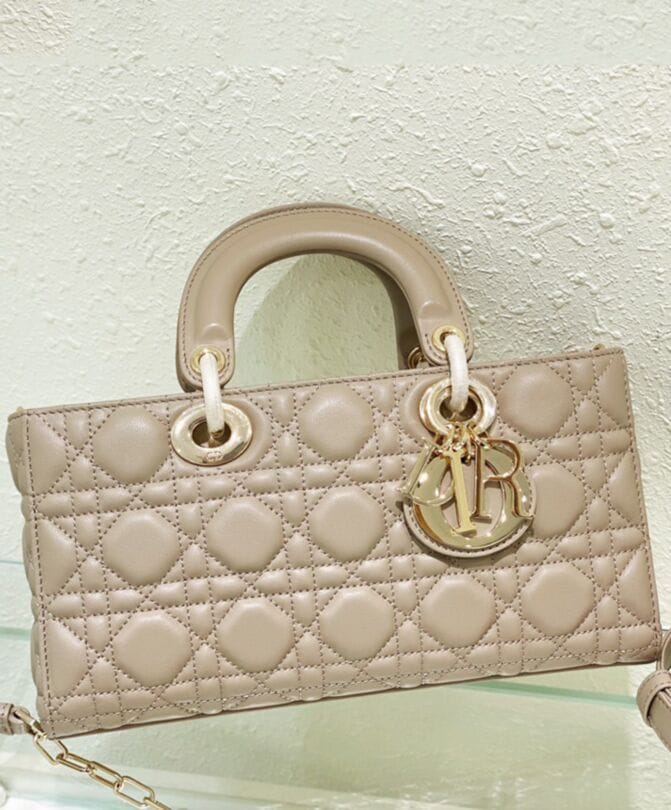 Dior Lady D-Joy Bag Apricot - Image 5