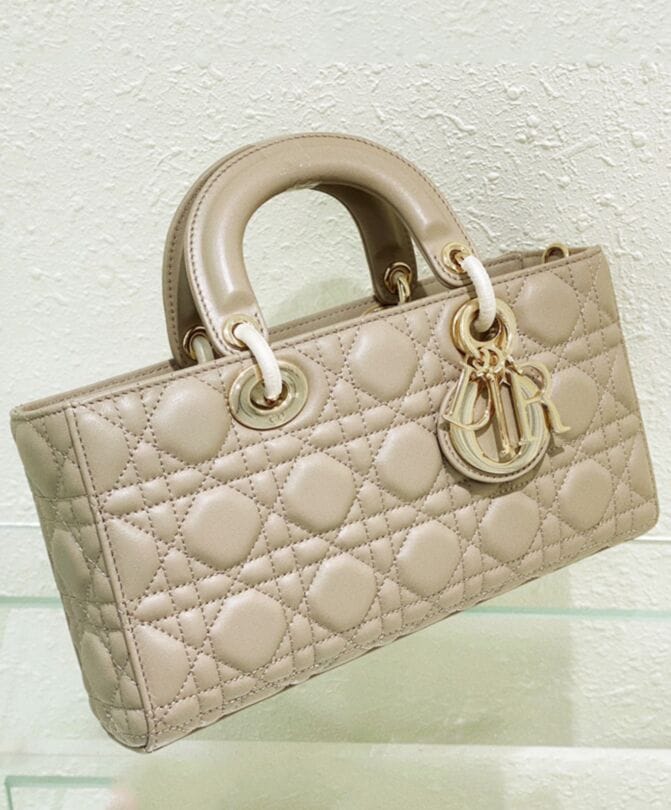Dior Lady D-Joy Bag Apricot - Image 4