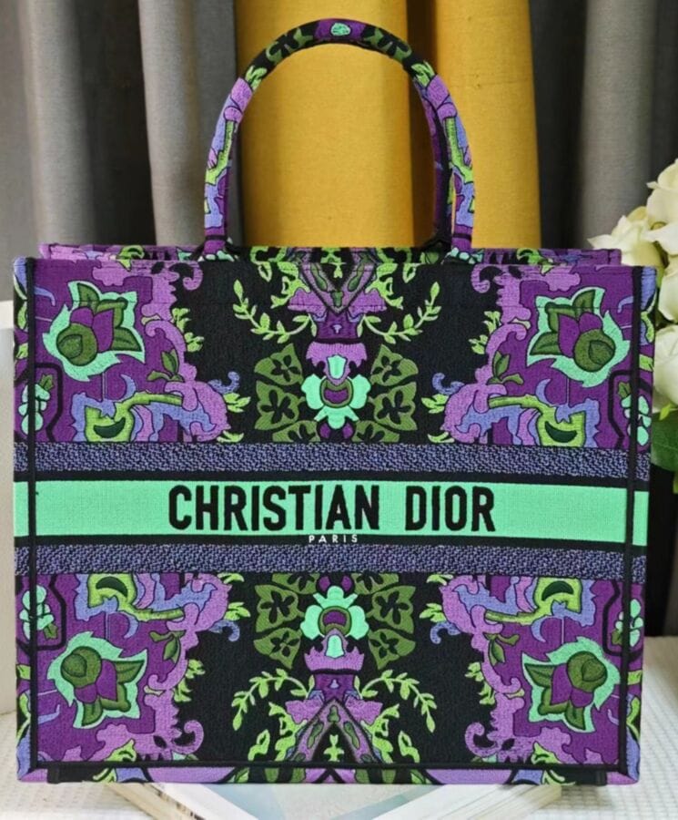 Dior Large Dior Book Tote Green - Image 4