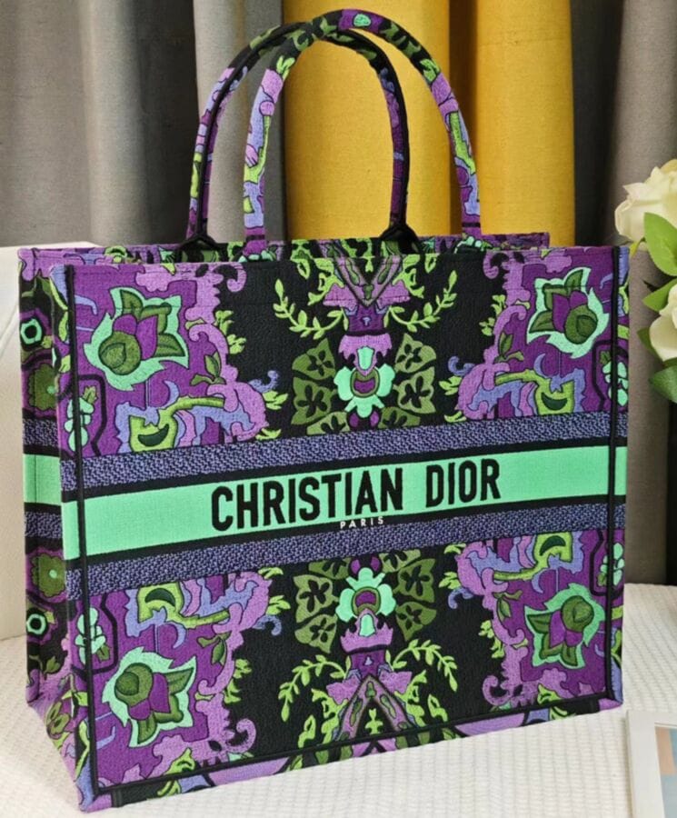 Dior Large Dior Book Tote Green - Image 3