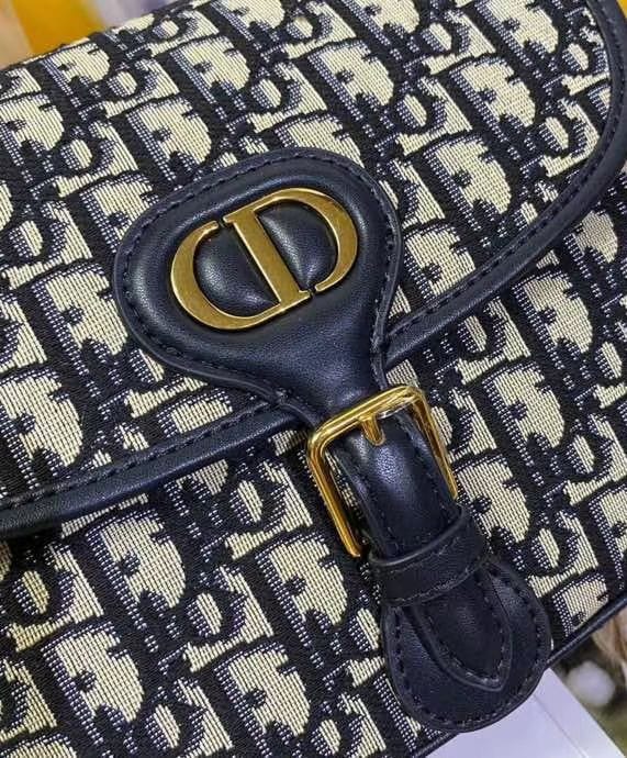 Dior Medium Dior Bobby Handbag Dark Blue - Image 2