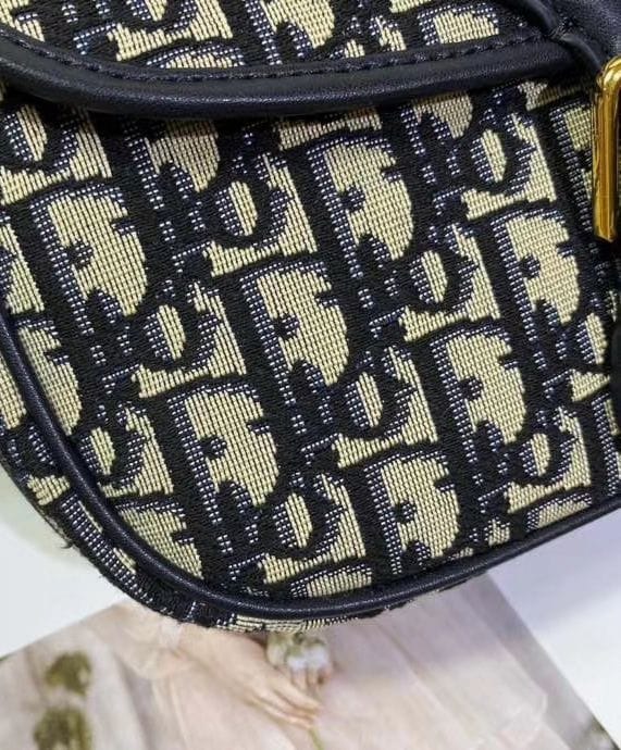 Dior Medium Dior Bobby Handbag Dark Blue - Image 8