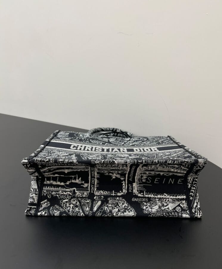 Dior Medium Dior Book Tote Black - Image 7