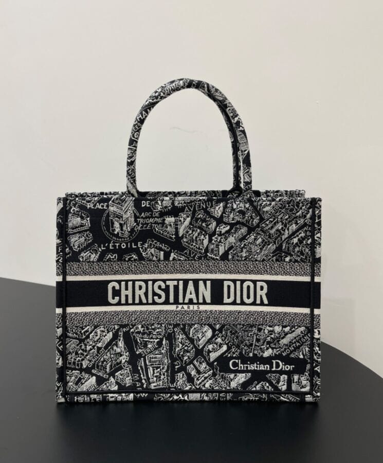 Dior Medium Dior Book Tote Black - Image 4