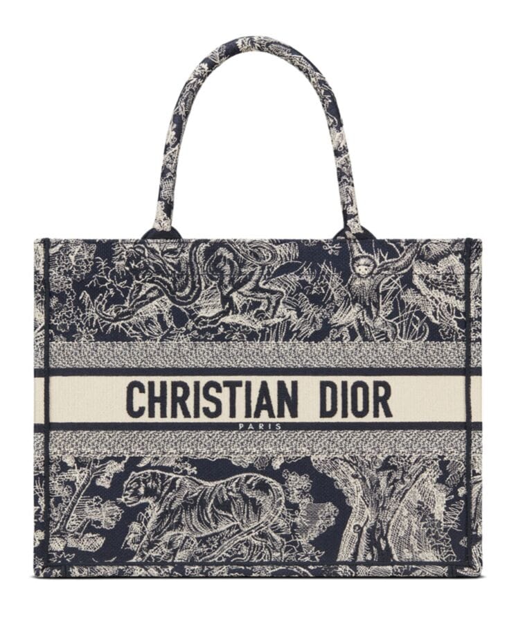 Dior Medium Dior Book Tote Dark Blue