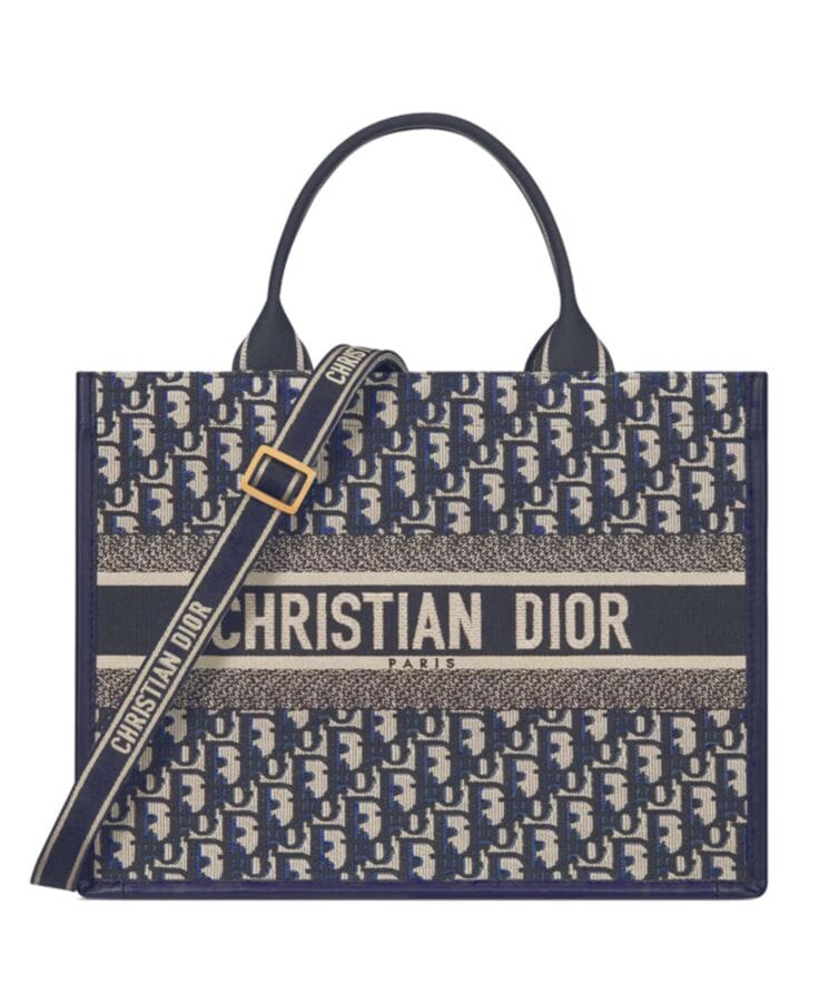 Dior Medium Dior Book Tote Dark Blue