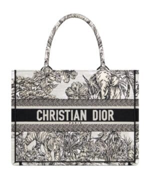 Dior Medium Dior Book Tote White