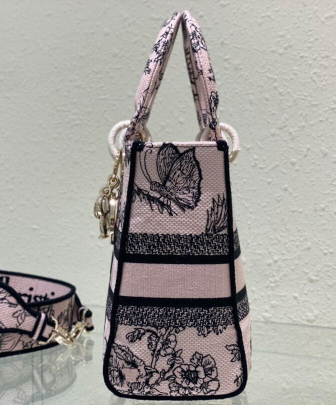 Dior Medium Lady D-Lite Bag Cream - Image 5