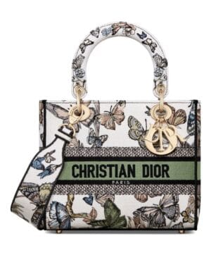 Dior Medium Lady D-Lite Bag Cream