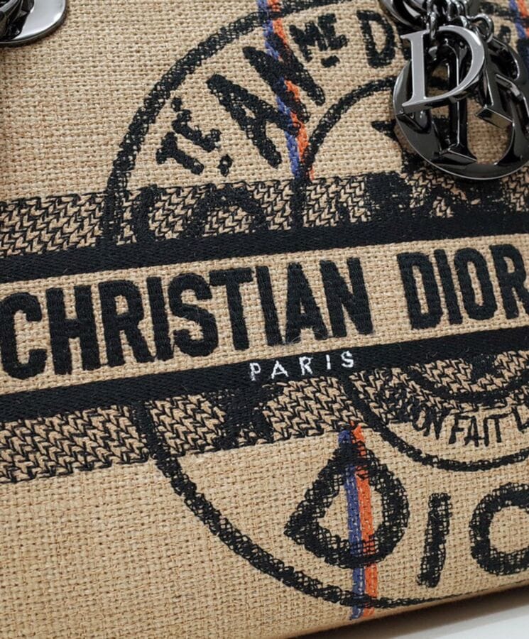 Dior Medium Lady d-Lite Bag Apricot - Image 5