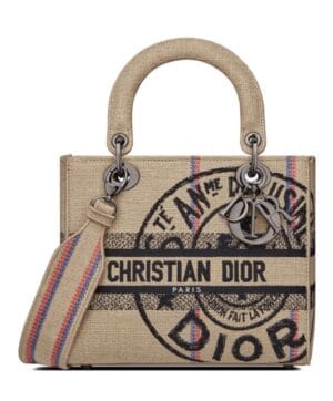 Dior Medium Lady d-Lite Bag Apricot