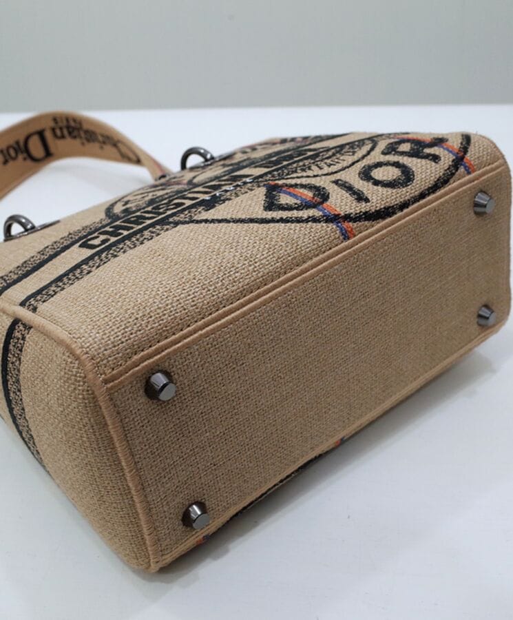 Dior Medium Lady d-Lite Bag Apricot - Image 2