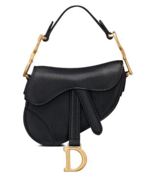 Dior Micro Saddle Bag Black
