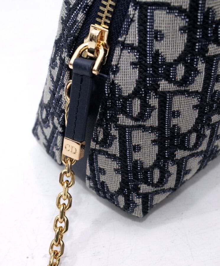 Dior Mini 30 Montaigne D-Cosy Bag Dark Blue - Image 5