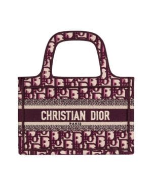 Dior Mini Book Tote Original Dior Oblique Embroidered Canvas Bag