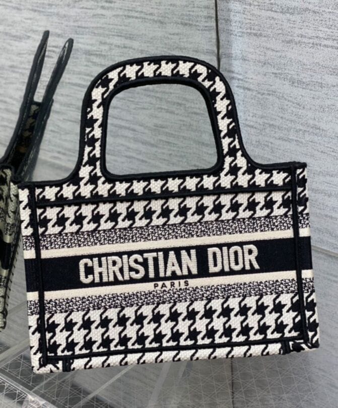 Dior Mini Dior Book Tote Black - Image 3