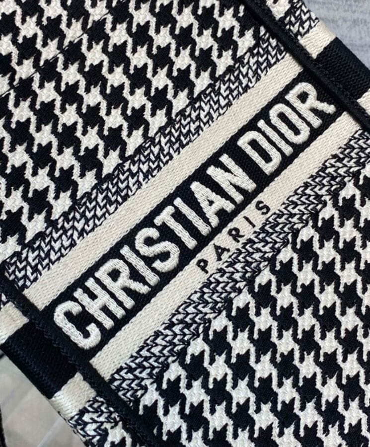 Dior Mini Dior Book Tote Phone Bag Black - Image 6