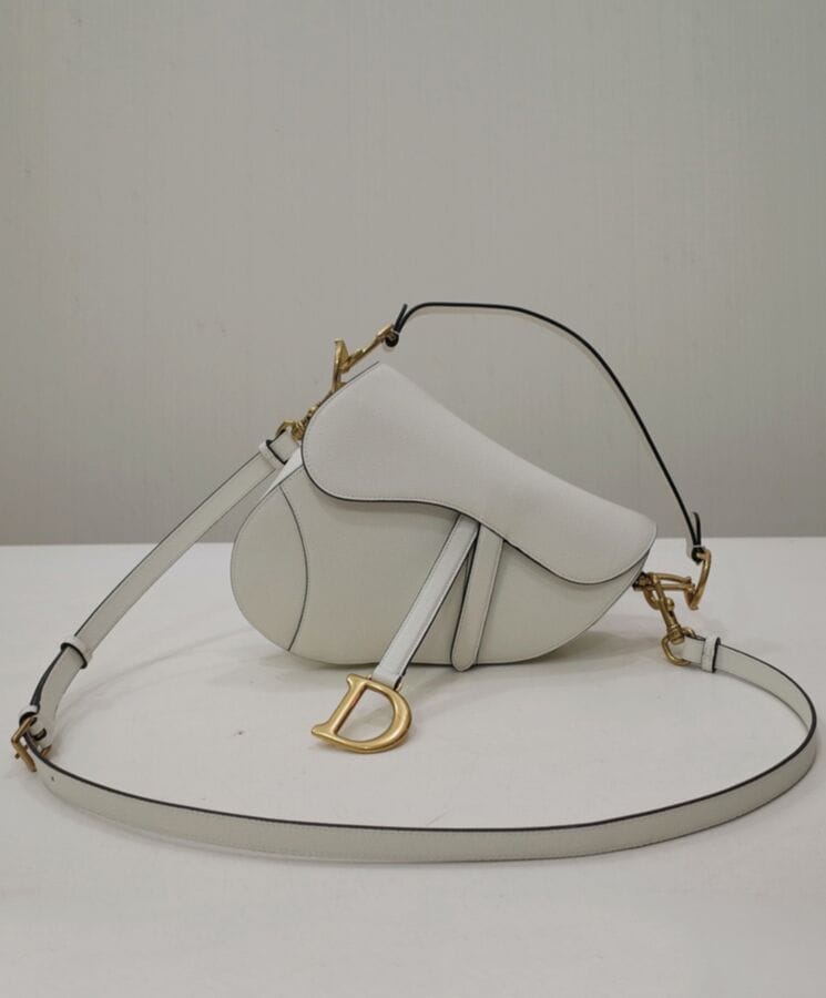 Dior Mini Saddle Bag With Strap - Image 4