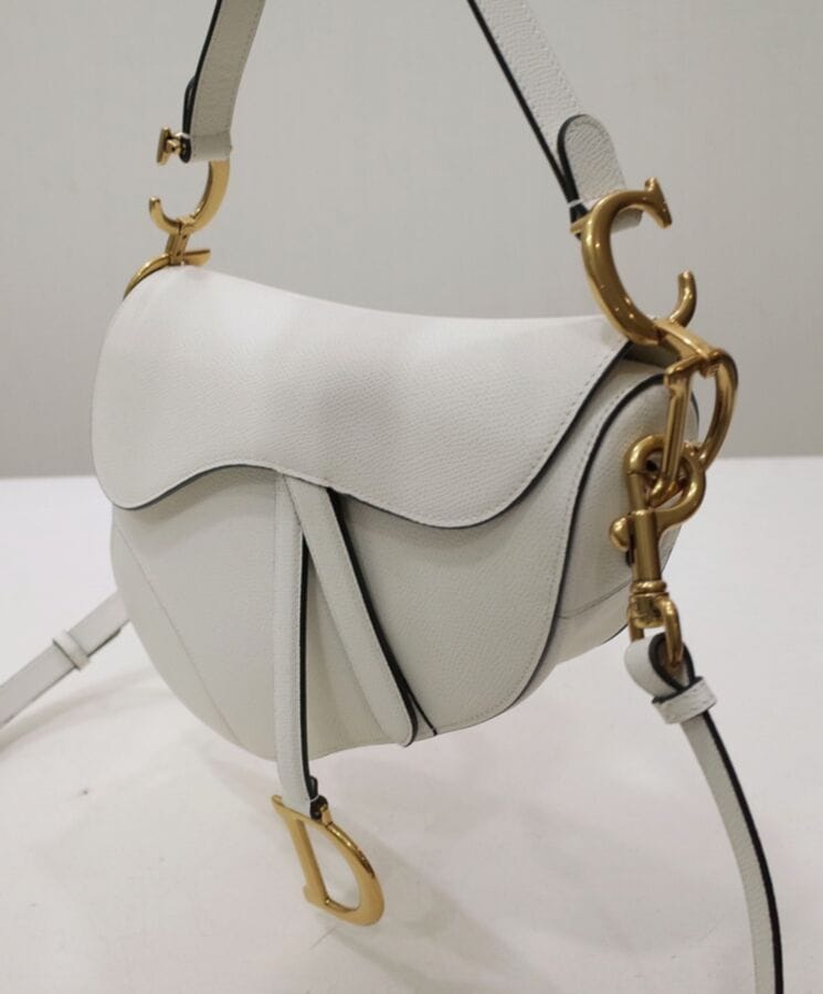Dior Mini Saddle Bag With Strap - Image 3