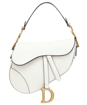 Dior Saddle Calfskin Bag M0446 White