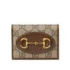 Gucci 1955 Horsebit Card Case Wallet 621887 Coffee