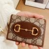 Gucci 1955 Horsebit Card Case Wallet 621887 Coffee - Image 3