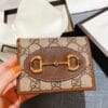 Gucci 1955 Horsebit Card Case Wallet 621887 Coffee - Image 2