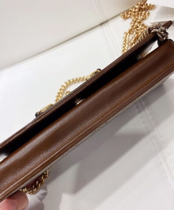 Gucci 1955 Horsebit Wallet With Chain 621892S Coffee - Image 2