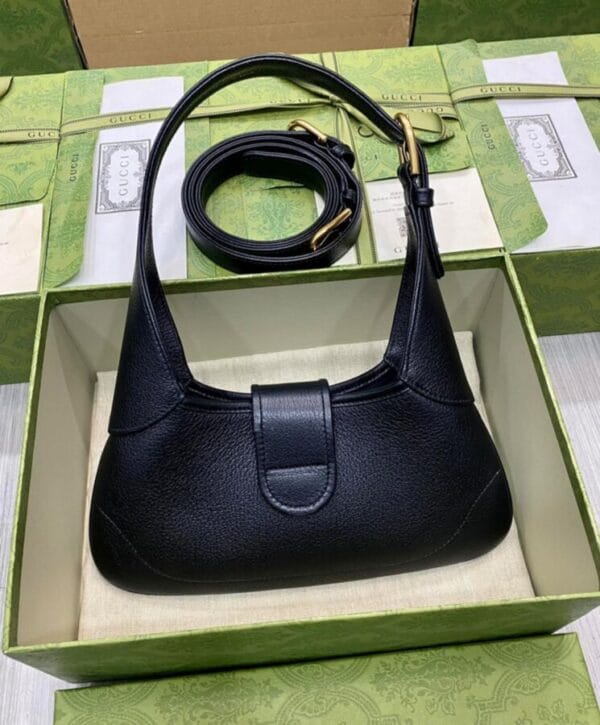 Gucci Aphrodite Small Shoulder Bag 735106 Black - Image 6