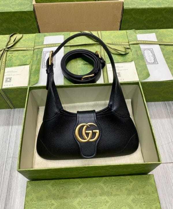 Gucci Aphrodite Small Shoulder Bag 735106 Black - Image 4