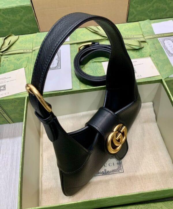 Gucci Aphrodite Small Shoulder Bag 735106 Black - Image 3