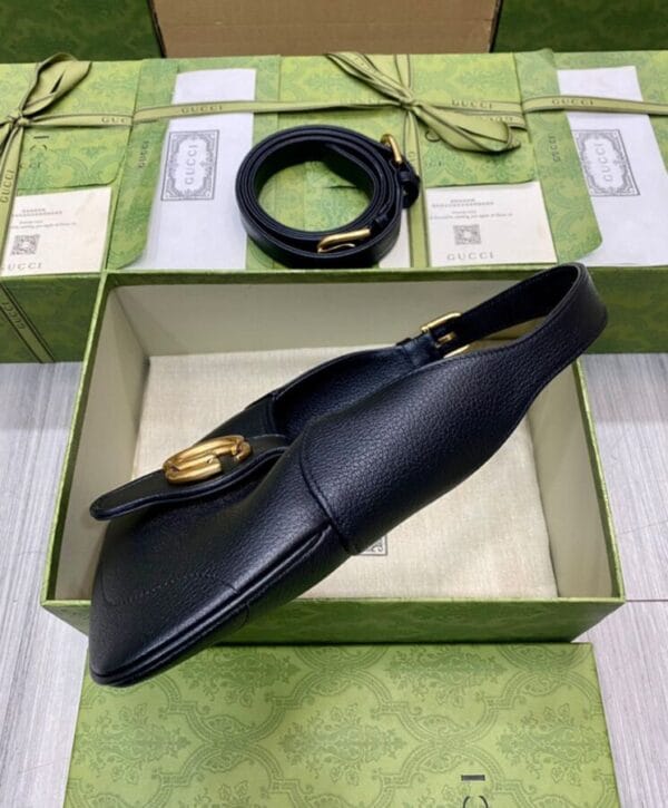 Gucci Aphrodite Small Shoulder Bag 735106 Black - Image 2