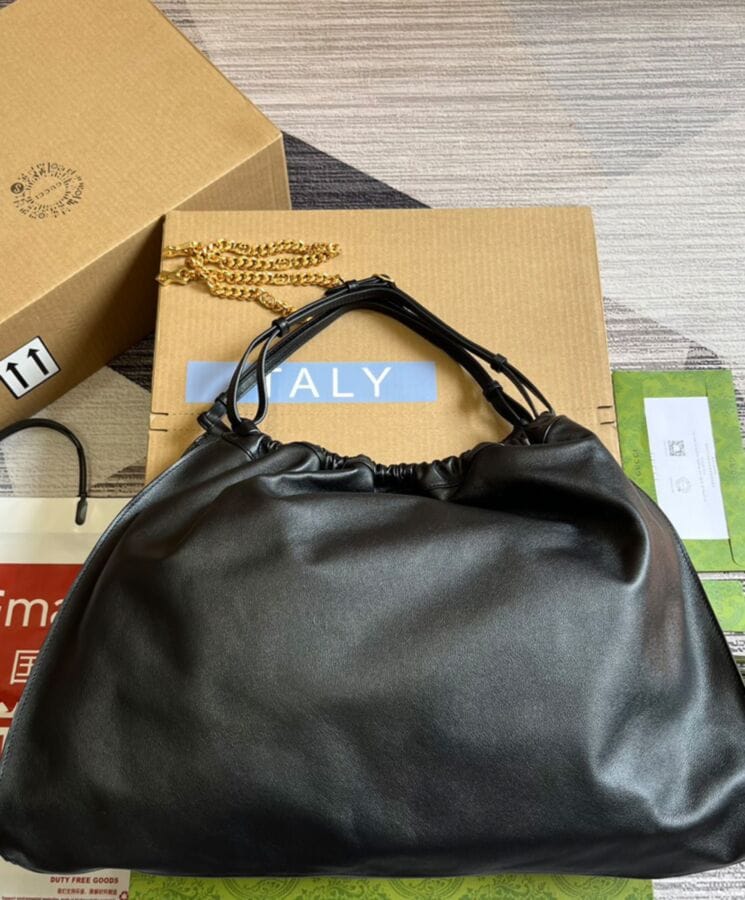 Gucci Blondie Large Tote Bag 747372 Black - Image 6