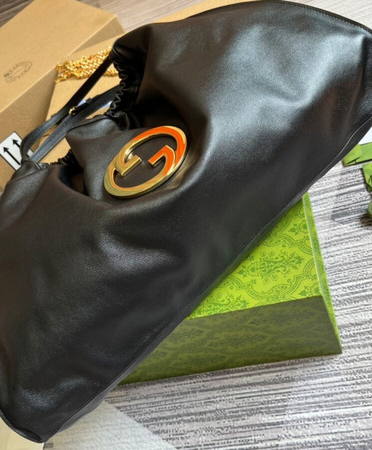 Gucci Blondie Large Tote Bag 747372 Black - Image 5