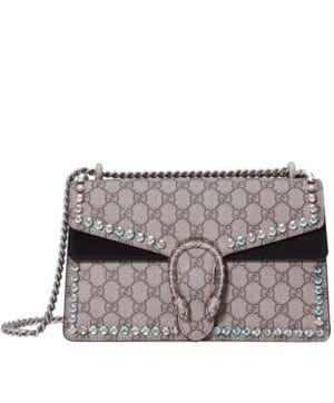 Gucci Dionysus GG Supreme shoulder bag with crystals 400249