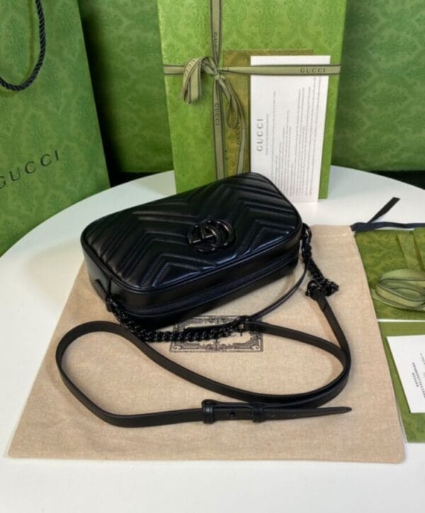 Gucci GG Marmont Small Shoulder Bag Black - Image 5