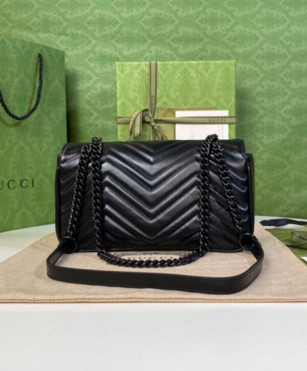 Gucci GG Marmont Small Shoulder Bag Black - Image 5