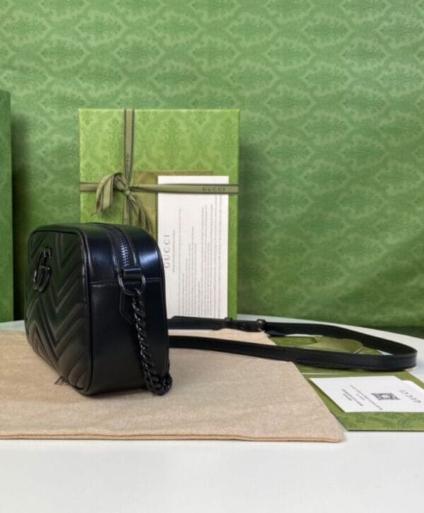 Gucci GG Marmont Small Shoulder Bag Black - Image 3
