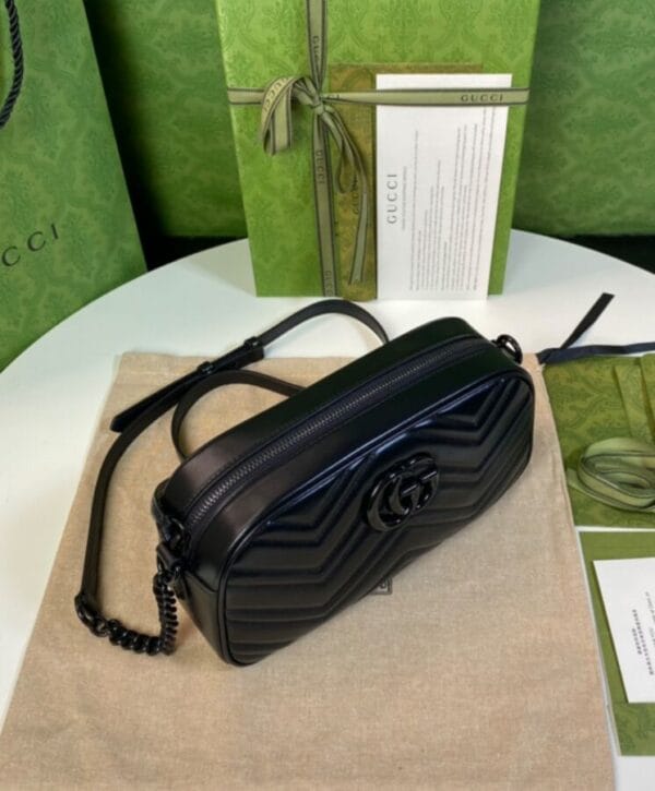 Gucci GG Marmont Small Shoulder Bag Black - Image 2