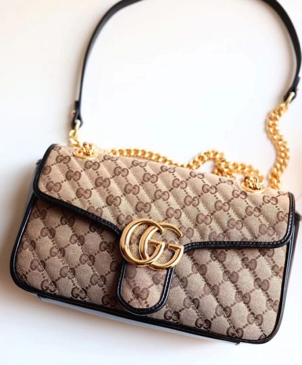 Gucci GG Marmont small shoulder bag 443497 Apricot - Image 3
