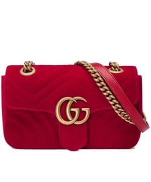 Gucci GG Marmont velvet mini bag 446744